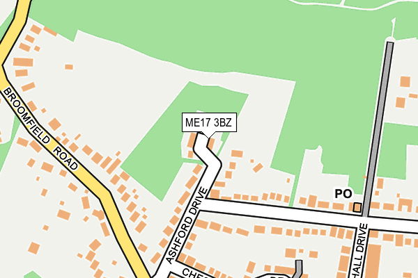 ME17 3BZ map - OS OpenMap – Local (Ordnance Survey)