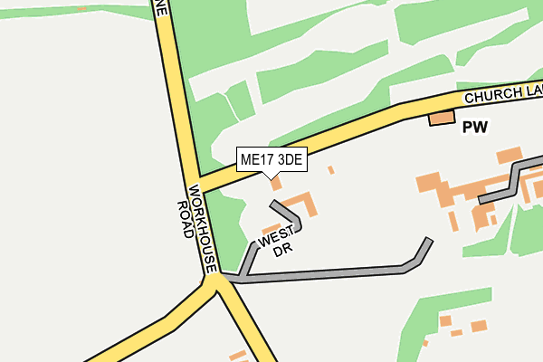ME17 3DE map - OS OpenMap – Local (Ordnance Survey)
