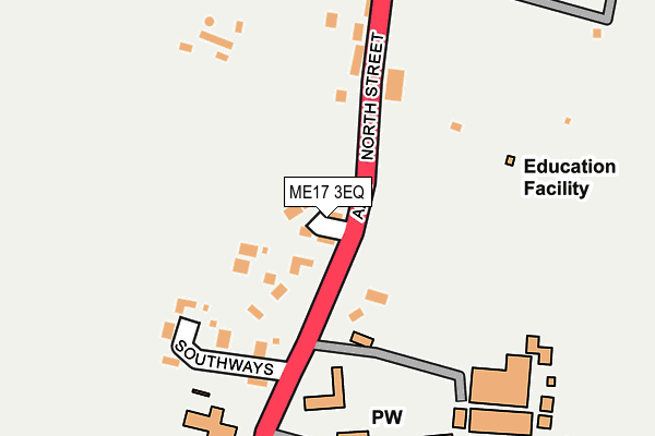 ME17 3EQ map - OS OpenMap – Local (Ordnance Survey)