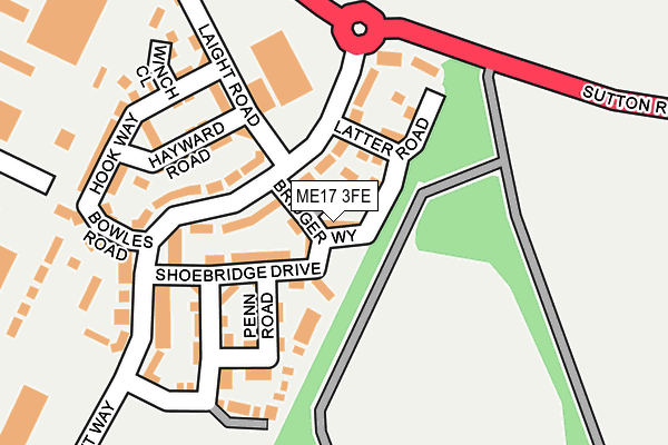 ME17 3FE map - OS OpenMap – Local (Ordnance Survey)
