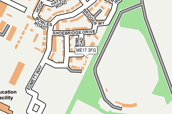 ME17 3FG map - OS OpenMap – Local (Ordnance Survey)