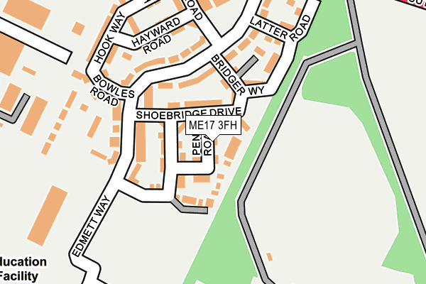 ME17 3FH map - OS OpenMap – Local (Ordnance Survey)