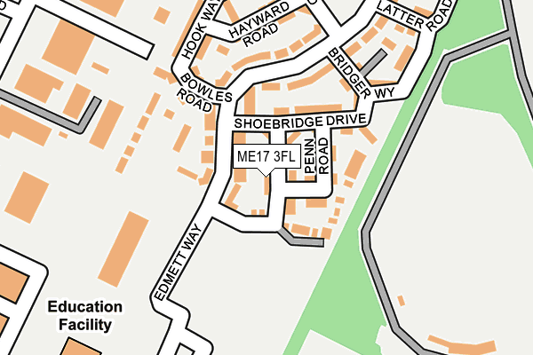ME17 3FL map - OS OpenMap – Local (Ordnance Survey)