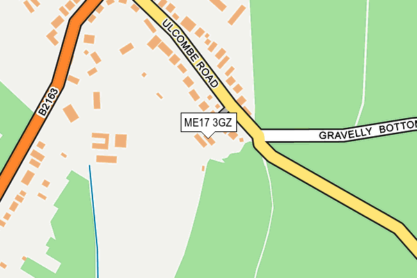 ME17 3GZ map - OS OpenMap – Local (Ordnance Survey)