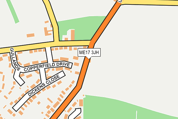 ME17 3JH map - OS OpenMap – Local (Ordnance Survey)