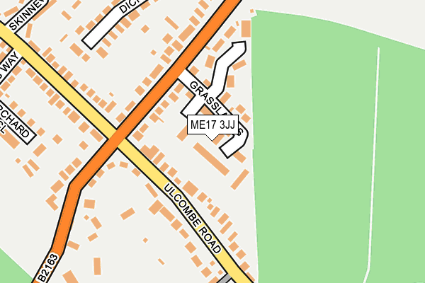 ME17 3JJ map - OS OpenMap – Local (Ordnance Survey)