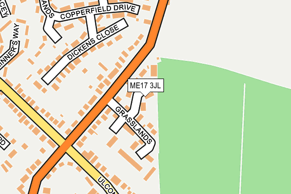 ME17 3JL map - OS OpenMap – Local (Ordnance Survey)