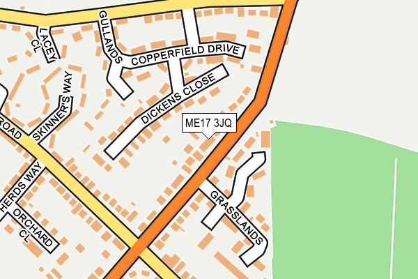 ME17 3JQ map - OS OpenMap – Local (Ordnance Survey)