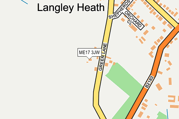 ME17 3JW map - OS OpenMap – Local (Ordnance Survey)