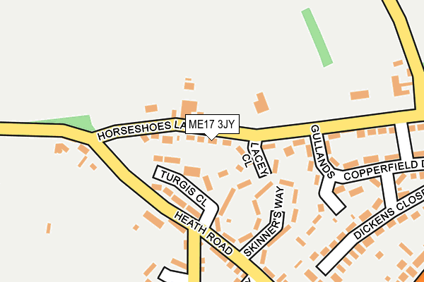 ME17 3JY map - OS OpenMap – Local (Ordnance Survey)