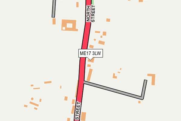 ME17 3LW map - OS OpenMap – Local (Ordnance Survey)