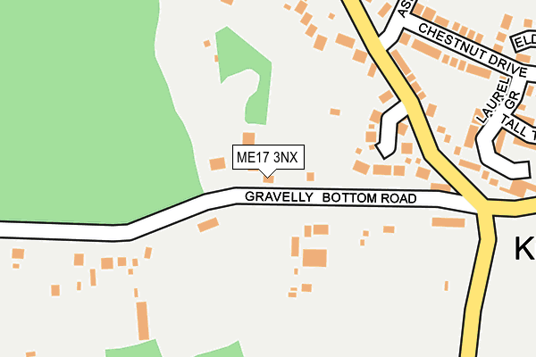 ME17 3NX map - OS OpenMap – Local (Ordnance Survey)