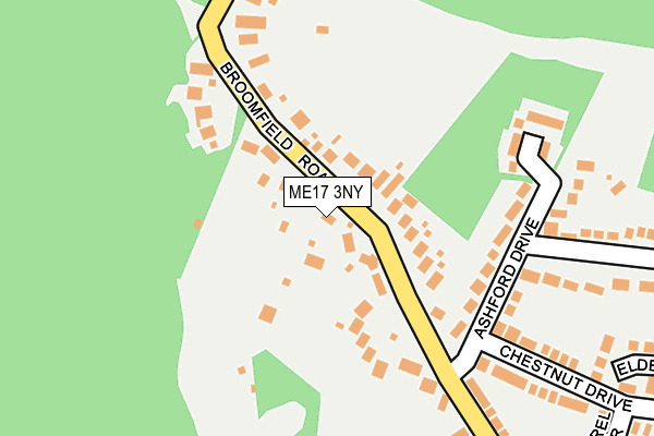 ME17 3NY map - OS OpenMap – Local (Ordnance Survey)