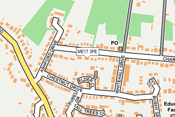 ME17 3PE map - OS OpenMap – Local (Ordnance Survey)