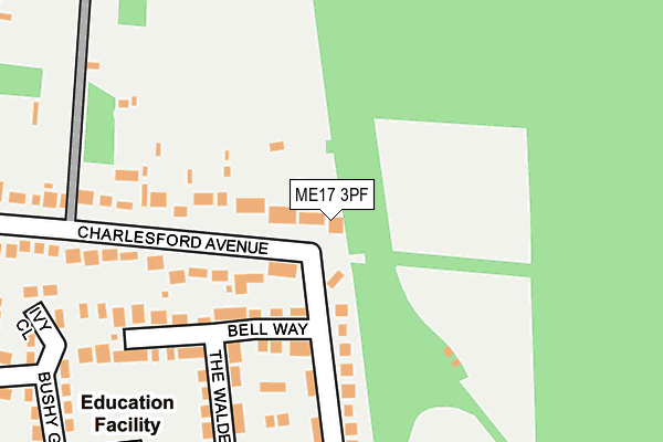 ME17 3PF map - OS OpenMap – Local (Ordnance Survey)