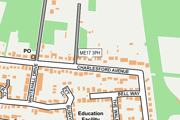 ME17 3PH map - OS OpenMap – Local (Ordnance Survey)