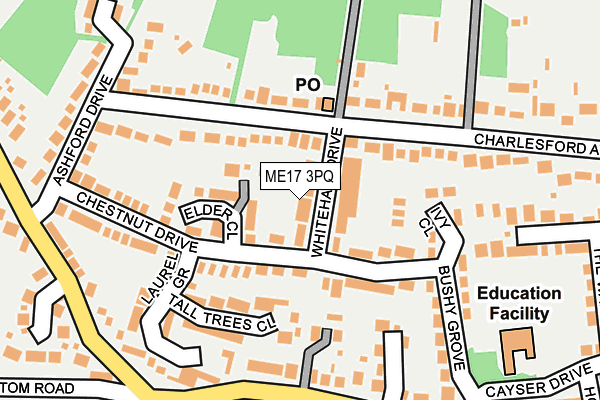 ME17 3PQ map - OS OpenMap – Local (Ordnance Survey)