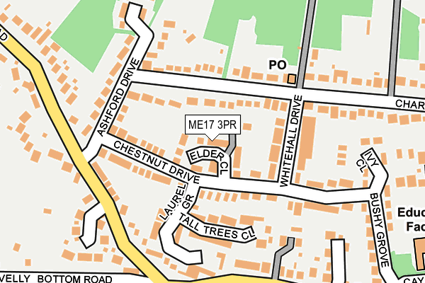 ME17 3PR map - OS OpenMap – Local (Ordnance Survey)