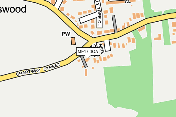 ME17 3QA map - OS OpenMap – Local (Ordnance Survey)