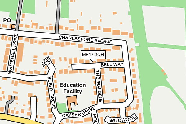 ME17 3QH map - OS OpenMap – Local (Ordnance Survey)