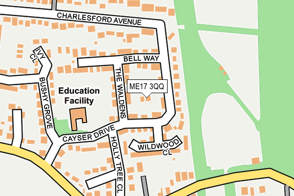 ME17 3QQ map - OS OpenMap – Local (Ordnance Survey)