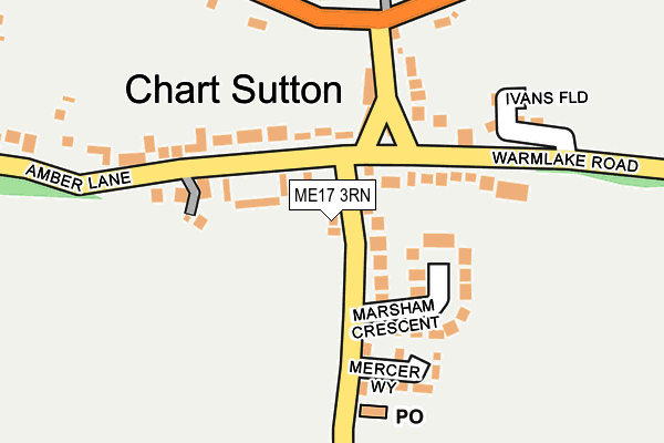 ME17 3RN map - OS OpenMap – Local (Ordnance Survey)