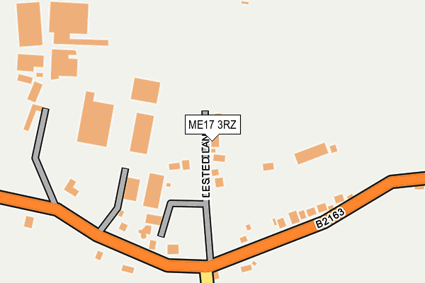 ME17 3RZ map - OS OpenMap – Local (Ordnance Survey)