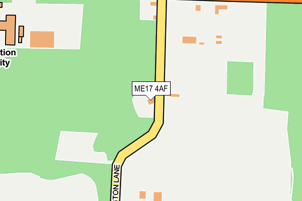 ME17 4AF map - OS OpenMap – Local (Ordnance Survey)