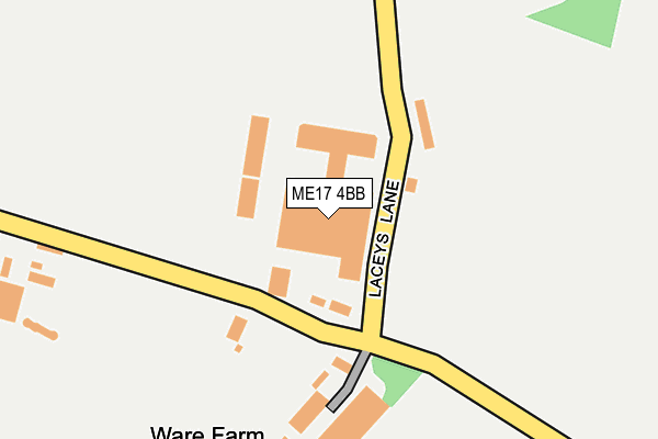 ME17 4BB map - OS OpenMap – Local (Ordnance Survey)