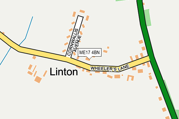 ME17 4BN map - OS OpenMap – Local (Ordnance Survey)