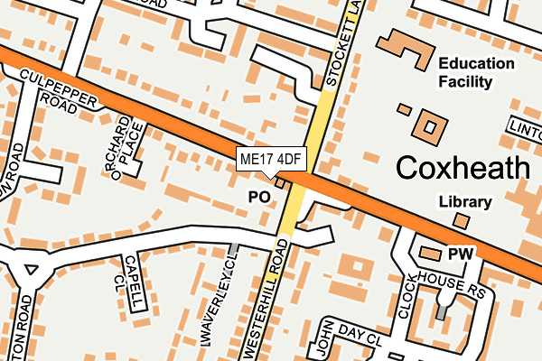 ME17 4DF map - OS OpenMap – Local (Ordnance Survey)