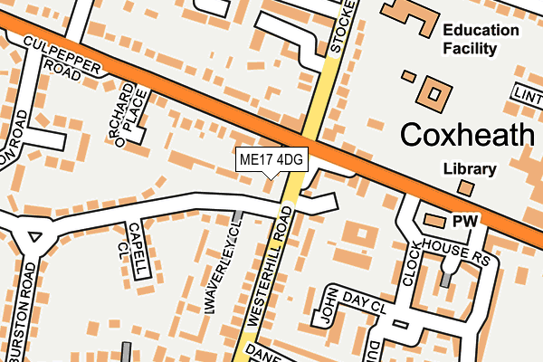 ME17 4DG map - OS OpenMap – Local (Ordnance Survey)