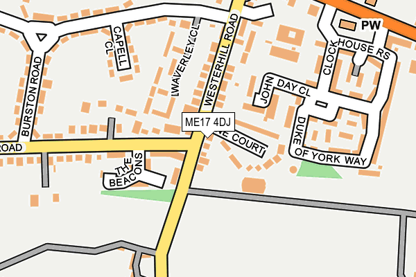 ME17 4DJ map - OS OpenMap – Local (Ordnance Survey)