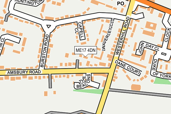 ME17 4DN map - OS OpenMap – Local (Ordnance Survey)