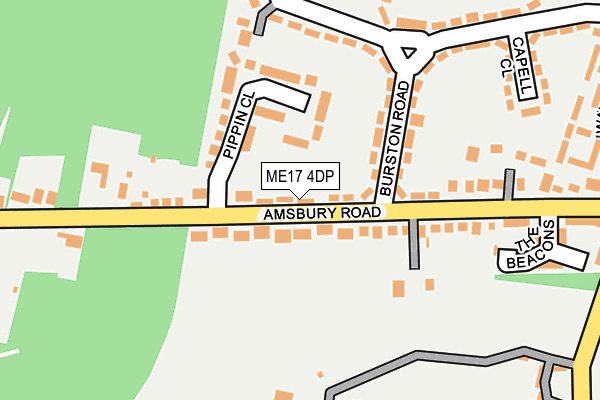 ME17 4DP map - OS OpenMap – Local (Ordnance Survey)