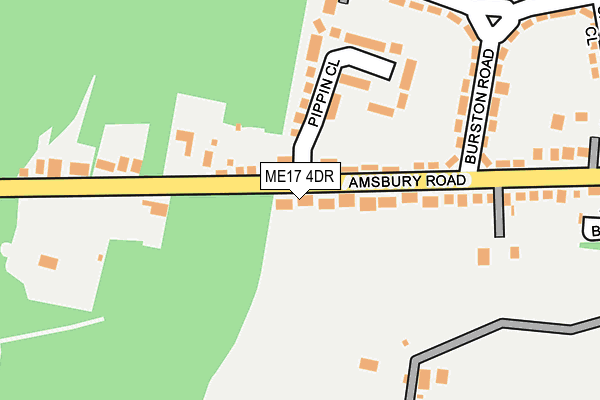 ME17 4DR map - OS OpenMap – Local (Ordnance Survey)