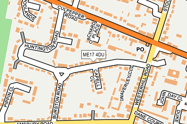 ME17 4DU map - OS OpenMap – Local (Ordnance Survey)