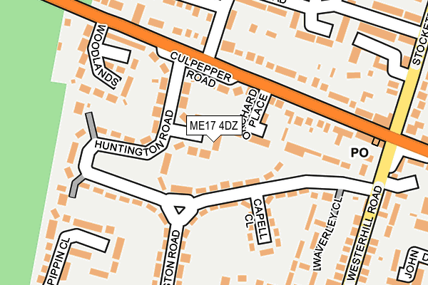 ME17 4DZ map - OS OpenMap – Local (Ordnance Survey)