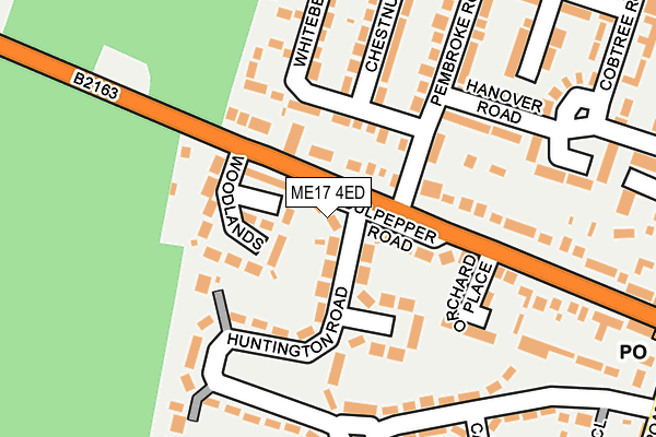 ME17 4ED map - OS OpenMap – Local (Ordnance Survey)