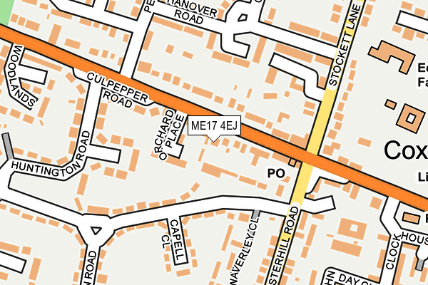 ME17 4EJ map - OS OpenMap – Local (Ordnance Survey)