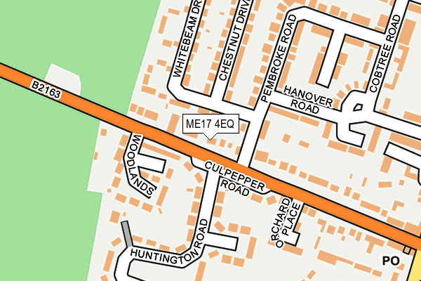 ME17 4EQ map - OS OpenMap – Local (Ordnance Survey)