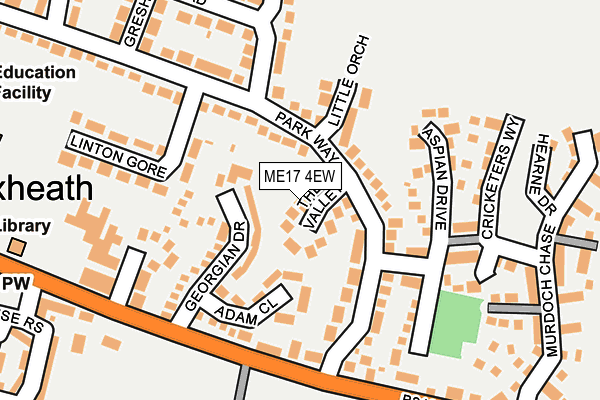 ME17 4EW map - OS OpenMap – Local (Ordnance Survey)