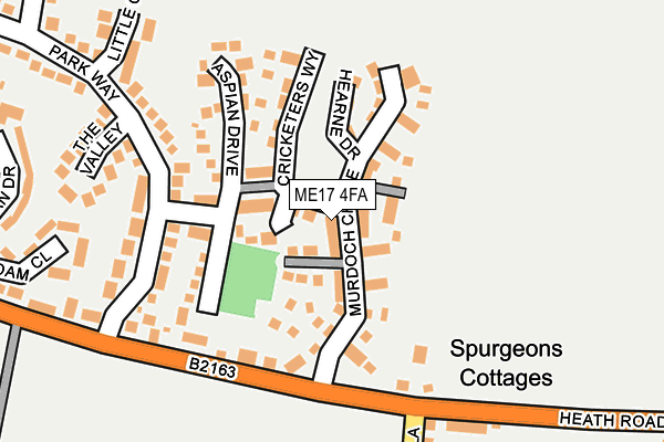 ME17 4FA map - OS OpenMap – Local (Ordnance Survey)