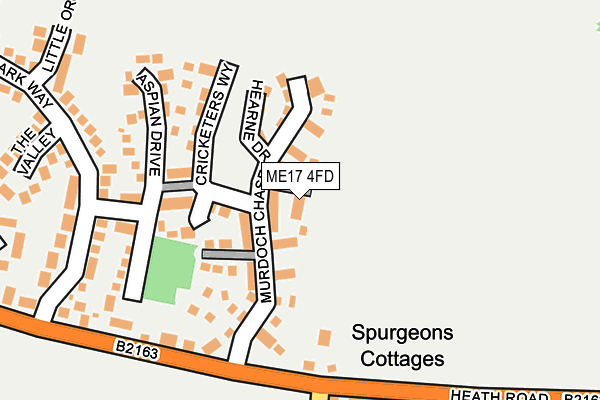 ME17 4FD map - OS OpenMap – Local (Ordnance Survey)