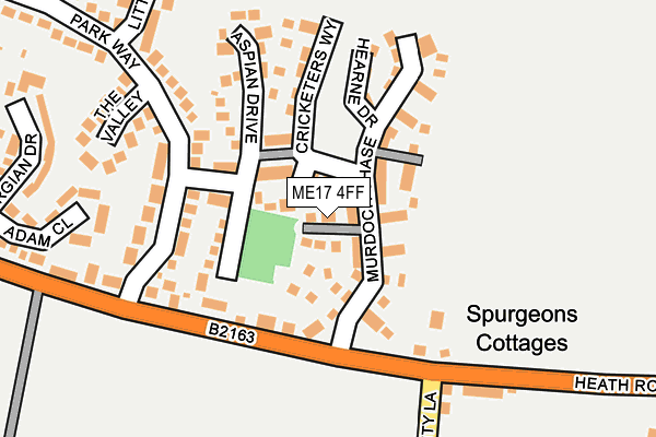 ME17 4FF map - OS OpenMap – Local (Ordnance Survey)