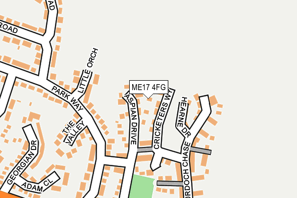 ME17 4FG map - OS OpenMap – Local (Ordnance Survey)