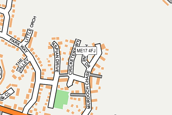 ME17 4FJ map - OS OpenMap – Local (Ordnance Survey)