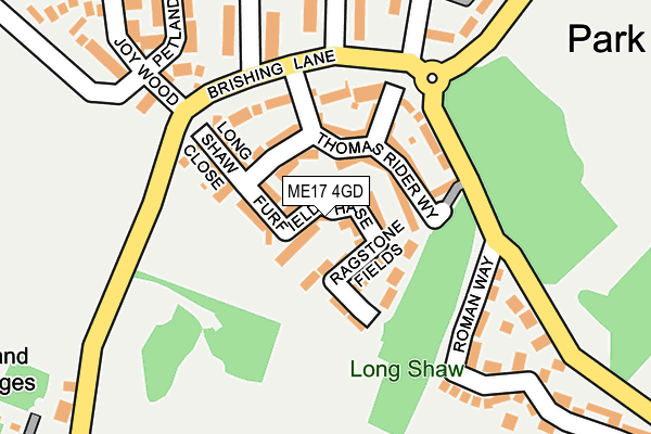 ME17 4GD map - OS OpenMap – Local (Ordnance Survey)