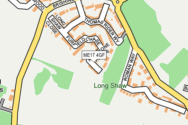 ME17 4GF map - OS OpenMap – Local (Ordnance Survey)