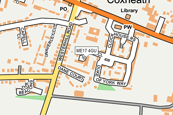 ME17 4GU map - OS OpenMap – Local (Ordnance Survey)